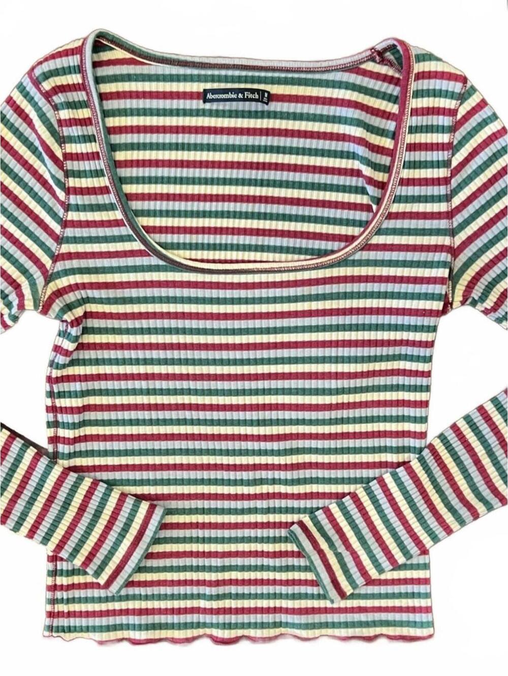 Abercrombie & Fitch Striped Long Sleeve Size M‎